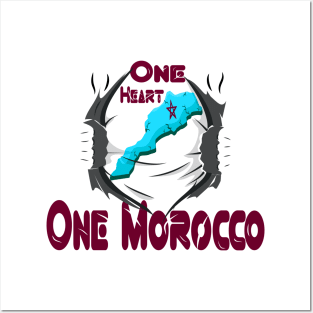 Heartbeat of Unity Embracing One Morocco Moorish DNA Proud Dreams Team Posters and Art